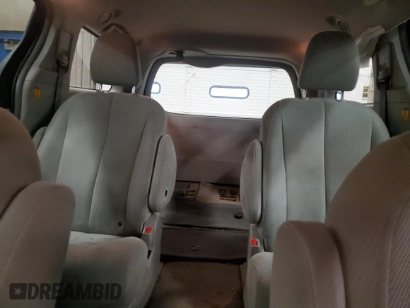 2011 Toyota Sienna with VIN 5TDZK3DC6BS120523, listed as a Copart auction lot 56798595 with 234,871 mi miles and Salvage title. Bid and sale history available at DreamBid. Image 10.