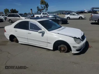 2007 Mercedes-Benz C 230 Sport with VIN WDBRF52H67F889835, listed as a Copart auction lot 51291795 with 150,526 mi miles and Salvage Title. Bid and sale history available at DreamBid. Image 4.