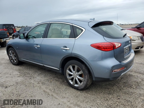 2017 Infiniti QX50 with VIN JN1BJ0RP8HM380881, listed as a Copart auction lot 74816544 with 0 mi miles and Salvage Title. Bid and sale history available at carsss.com. Image 2.