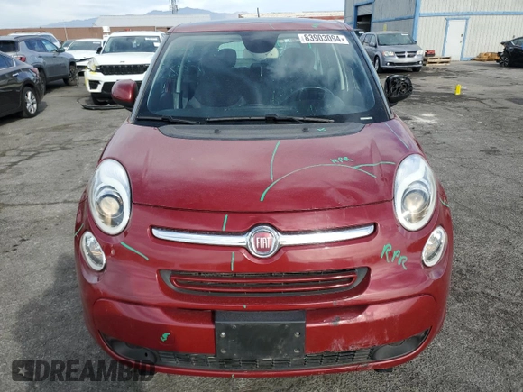 2015 FIAT 500L Easy with VIN ZFBCFABH9FZ036927, listed as a Copart auction lot 83903094 with 63,380 mi miles and Salvage title. Bid and sale history available at DreamBid. Image 5.
