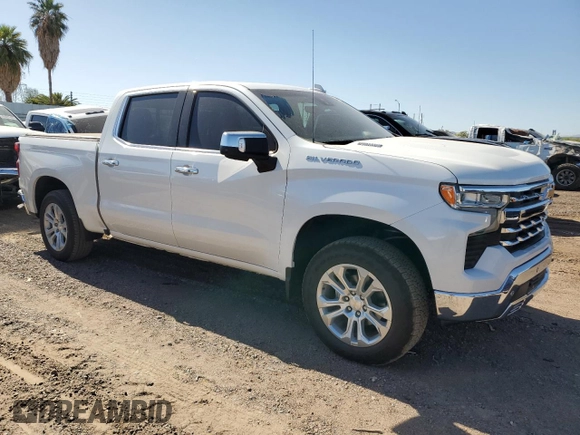2022 Chevrolet Silverado 1500 with VIN 1GCPAEETXNZ589525, listed as a Copart auction lot 54070285 with 26,791 mi miles and Salvage Title. Bid and sale history available at DreamBid. Image 4.
