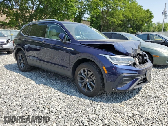 2023 Volkswagen Tiguan SE with VIN 3VVMB7AX3PM036760, listed as a Copart auction lot 59784005 with 21,603 mi miles and Salvage title. Bid and sale history available at DreamBid. Image 4.