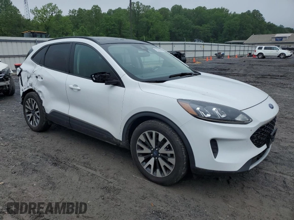 2020 Ford Escape SE Sport Hybrid with VIN 1FMCU9BZ5LUB13470, listed as a Copart auction lot 55960645 with 106,798 mi miles and Salvage title. Bid and sale history available at DreamBid. Image 4.