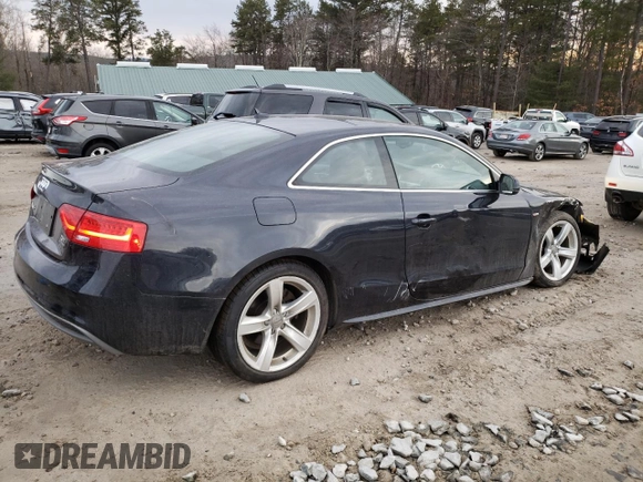 2016 Audi A5 Premium Plus with VIN WAUM2AFR4GA022804, listed as a Copart auction lot 47579535 with 95,829 mi miles and Salvage Title. Bid and sale history available at carsss.com. Image 3.