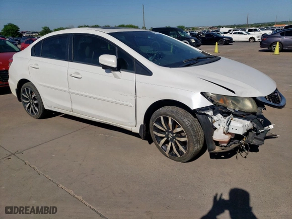 2014 Honda Civic Sedan EX-L with VIN 19XFB2F96EE083549, listed as a Copart auction lot 52449045 with 170,239 mi miles and Salvage Title. Bid and sale history available at carsss.com. Image 4.