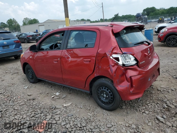2023 Mitsubishi Mirage ES with VIN ML32AUHJ8PH004015, listed as a Copart auction lot 59263505 with 20,081 mi miles and Salvage title. Bid and sale history available at DreamBid. Image 2.