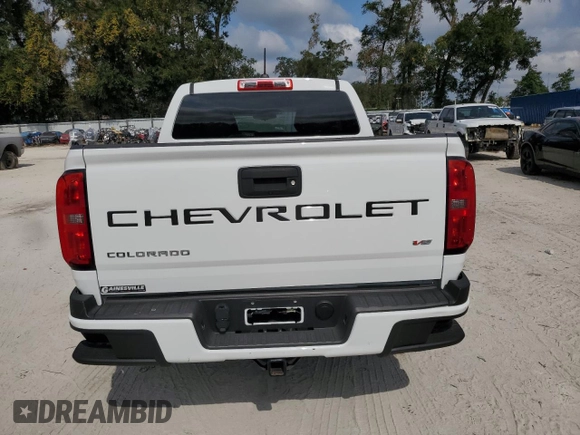 2021 Chevrolet Colorado 2WD Work Truck with VIN 1GCGSBENXM1158824, listed as a Copart auction lot 77974724 with 73,006 mi miles and Non repairable. Bid and sale history available at DreamBid. Image 6.