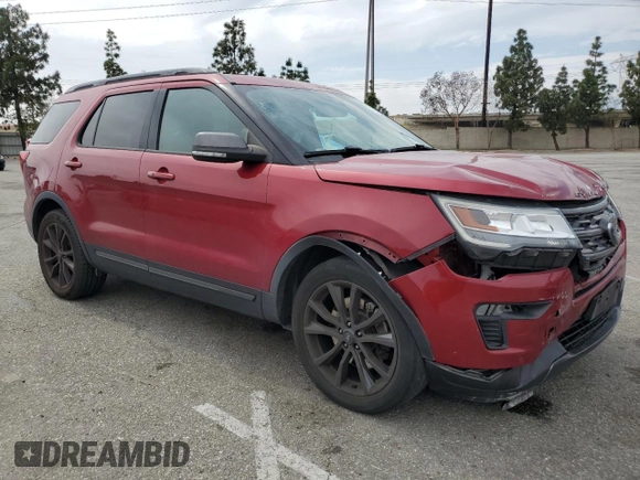 2018 Ford Explorer XLT with VIN 1FM5K8D83JGC94481, listed as a Copart auction lot 53166645 with 60,043 mi miles and Salvage Title. Bid and sale history available at carsss.com. Image 4.