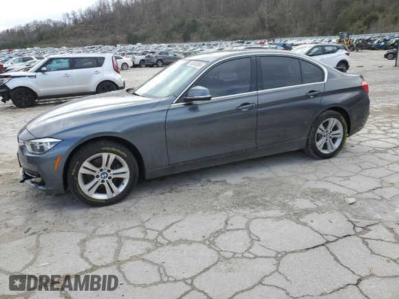 2018 BMW 3 Series 330i xDrive with VIN WBA8D9G54JNU68473, listed as a Copart auction lot 83262804 with 107,156 mi miles and Salvage Title. Bid and sale history available at carsss.com. Image 1.