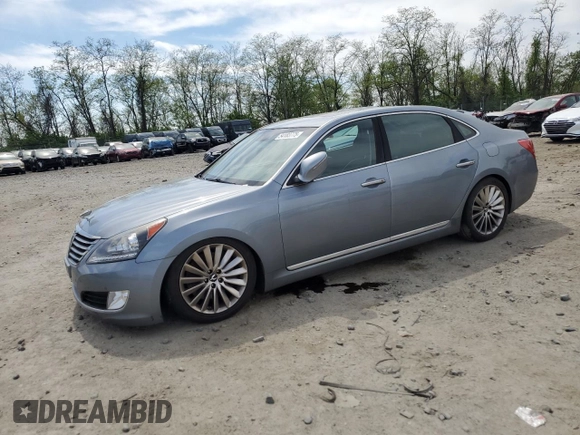 2014 Hyundai Equus Signature with VIN KMHGH4JH4EU080272, listed as a Copart auction lot 54183775 with 105,897 mi miles and Clean Title. Bid and sale history available at DreamBid. Image 1.