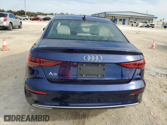 2022 Audi A3 Premium with VIN WAUAUDGY8NA076706, listed as a Copart auction lot 82252353 with 3,031 mi miles. Bid and sale history available at carsss.com. Image 6.