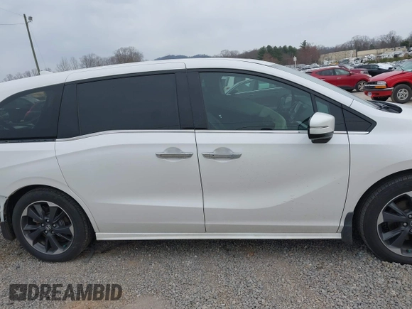 2024 Honda Odyssey Elite with VIN 5FNRL6H91RB036962, listed as a IAAI auction lot 41780441 with 16,455 mi miles. Bid and sale history available at carsss.com. Image 14.