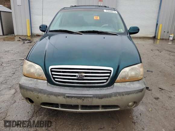 2003 Kia Sedona LX with VIN KNDUP131036440504, listed as a Copart auction lot 45048015 with 75,507 mi miles and Salvage Title. Bid and sale history available at carsss.com. Image 5.