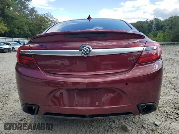2016 Buick Regal GS with VIN 2G4GV5GX3G9157582, listed as a Copart auction lot 68622714 with 111,842 mi miles and Salvage Title. Bid and sale history available at DreamBid. Image 6.