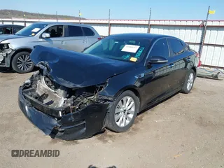 2018 Kia Optima LX with VIN 5XXGT4L36JG264505, listed as a IAAI auction lot 41888652 with 133,596 mi miles. Bid and sale history available at carsss.com. Image 18.