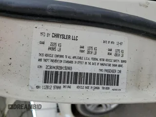 2008 Chrysler 300 LX with VIN 2C3KA43R28H192069, listed as a Copart auction lot 53568495 with 117,012 mi miles and Clean Title. Bid and sale history available at carsss.com. Image 12.