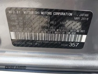 2018 Mitsubishi Outlander SE with VIN JA4AP3AW9JU012575, listed as a IAAI auction lot 42303672 with 97,524 mi miles and . Bid and sale history available at DreamBid. Image 9.