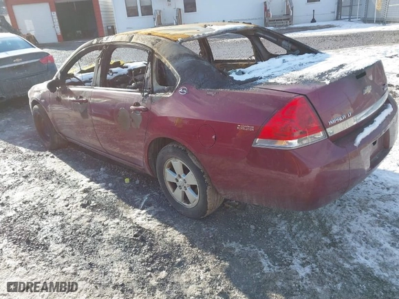 2008 Chevrolet Impala LT with VIN 2G1WT58K381335346, listed as a IAAI auction lot 41380095 with 0 mi miles. Bid and sale history available at carsss.com. Image 3.