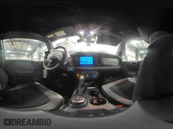 2023 Ford Bronco with VIN 1FMDE5AH7PLB26901, listed as a Copart auction lot 43171395 with 9,934 mi miles and Salvage title. Bid and sale history available at DreamBid. Image 14.