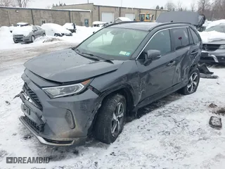 2021 Toyota RAV4 Prime SE with VIN JTMAB3FV9MD025738, listed as a IAAI auction lot 41643704 with NaN miles. Bid and sale history available at carsss.com. Image 18.