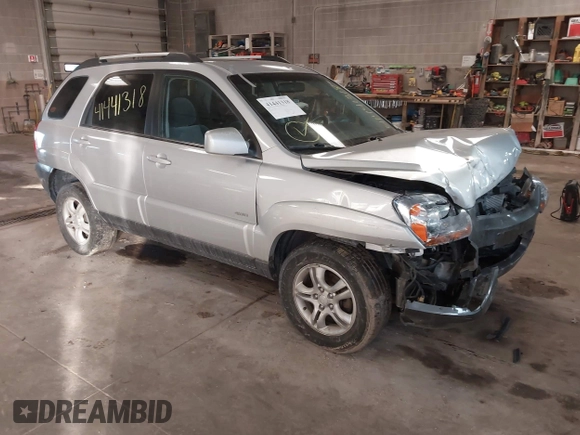 2005 Kia Sportage LX with VIN KNDJE723X57071792, listed as a IAAI auction lot 41441318 with 249,652 mi miles and . Bid and sale history available at carsss.com. Image 1.