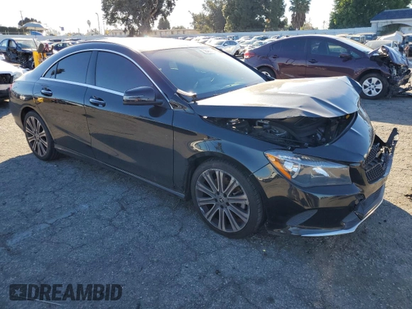 2018 Mercedes-Benz CLA with VIN WDDSJ4EB7JN677872, listed as a Copart auction lot 38463153 with 52,978 mi miles. Bid and sale history available at carsss.com. Image 4.