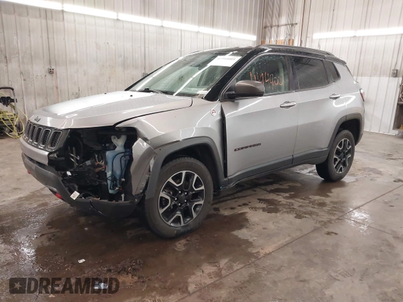 2019 Jeep Compass Trailhawk with VIN 3C4NJDDB8KT667863, listed as a IAAI auction lot 41944001 with 80,635 mi miles and . Bid and sale history available at DreamBid. Image 18.