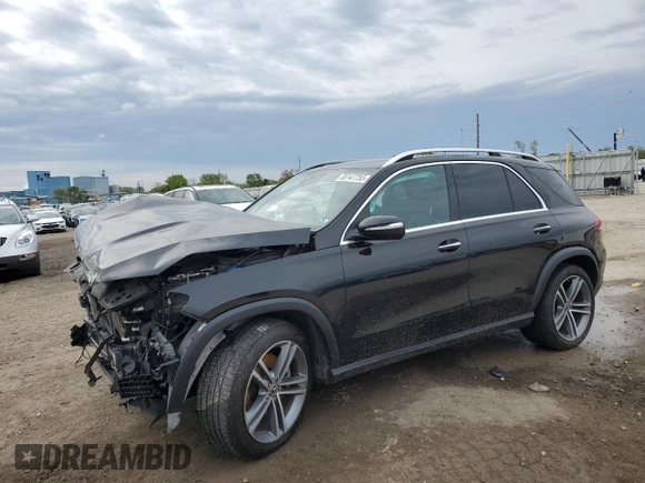 2021 Mercedes-Benz GLE 450 with VIN 4JGFB5KB4MA489157, listed as a Copart auction lot 55147755 with 61,145 mi miles and Salvage title. Bid and sale history available at DreamBid. Image 1.