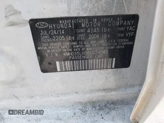 2014 Hyundai Elantra z VIN KMHD35LH3EU224043, wystawiony jako IAAI lot #42535504 z przebiegiem 112 471 mil mil oraz . Historia ofert i sprzedaży dostępna na DreamBid. Obrazek 9.
