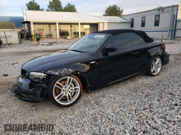 2013 BMW 1 Series 135i with VIN WBAUN7C53DVM27505, listed as a Copart auction lot 80057664 with 120,653 mi miles and Clean Title. Bid and sale history available at carsss.com. Image 1.