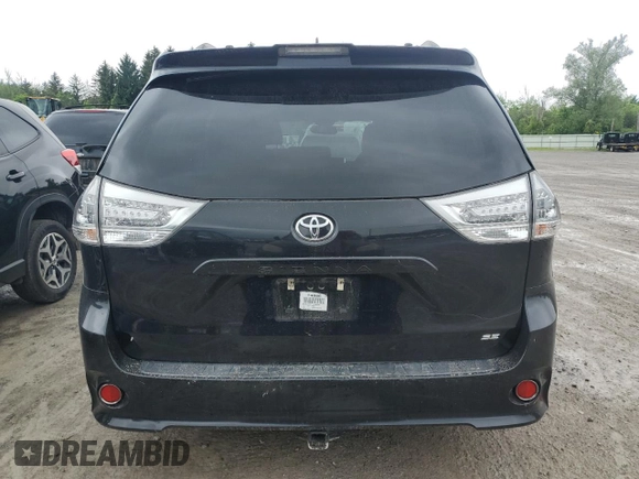 2018 Toyota Sienna SE with VIN 5TDXZ3DC1JS934855, listed as a Copart auction lot 60101785 with 53,726 mi miles and Salvage title. Bid and sale history available at DreamBid. Image 6.