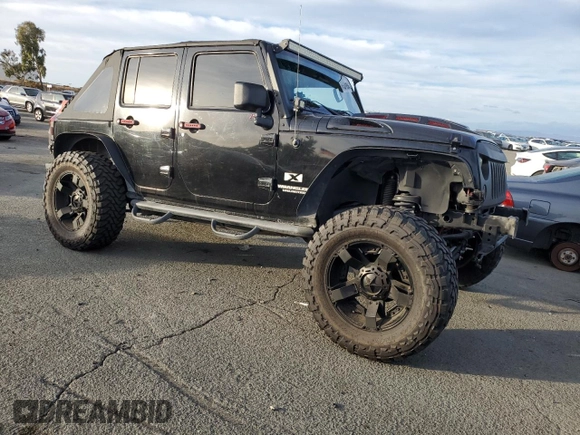 2008 Jeep Wrangler Unlimited X with VIN 1J4GB39168L649280, listed as a Copart auction lot 81379354 with 161,365 mi miles and Salvage Title. Bid and sale history available at DreamBid. Image 4.
