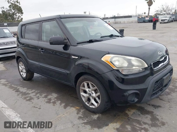 2012 Kia Soul with VIN KNDJT2A59C7748615, listed as a IAAI auction lot 42077867 with 199,114 mi miles. Bid and sale history available at carsss.com. Image 1.
