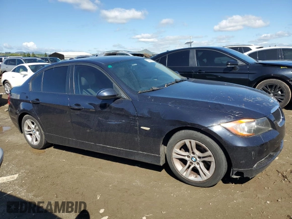 2008 BMW 3 Series 328i z VIN WBAVA37528NL47251, wystawiony jako Copart lot #51368055 z przebiegiem 166 984 mil mil oraz Szkoda całkowita • Salvage title. Historia ofert i sprzedaży dostępna na DreamBid. Obrazek 4.