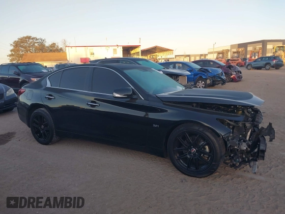 2018 Infiniti Q50 3.0t LUXE with VIN JN1EV7AP0JM365416, listed as a IAAI auction lot 41293065 with 65,339 mi miles. Bid and sale history available at carsss.com. Image 14.
