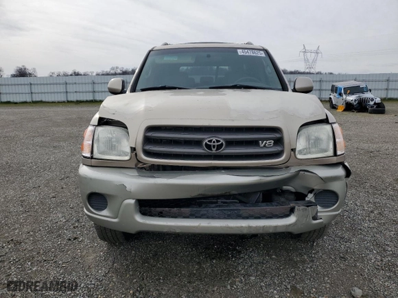 2002 Toyota Sequoia SR5 with VIN 5TDBT44A12S075784, listed as a Copart auction lot 45478625 with 259,258 mi miles and Salvage Title. Bid and sale history available at carsss.com. Image 5.