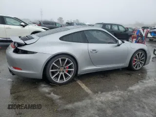 2014 Porsche 911 Carrera S with VIN WP0AB2A90ES120822, listed as a Copart auction lot 44791915 with 43,018 mi miles and Salvage Title. Bid and sale history available at carsss.com. Image 3.