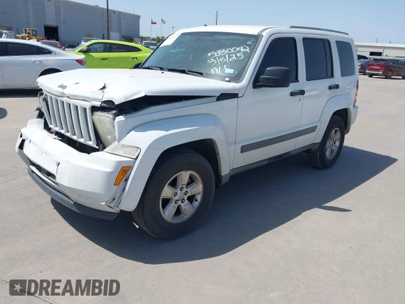 2012 Jeep Liberty Sport with VIN 1C4PJLAK0CW116653, listed as a IAAI auction lot 41818122 with 111,036 mi miles and . Bid and sale history available at DreamBid. Image 2.