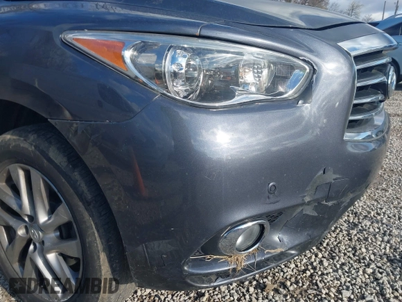2013 Infiniti JX35 with VIN 5N1AL0MM3DC335827, listed as a IAAI auction lot 42038972 with 137,286 mi miles and . Bid and sale history available at DreamBid. Image 6.