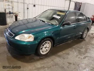 1999 Honda Civic VP with VIN 2HGEJ661XXH512023, listed as a Copart auction lot 82423514 with 111,852 mi miles and Salvage Title. Bid and sale history available at carsss.com. Image 1.