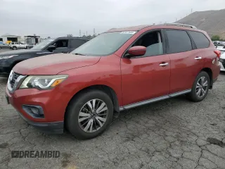 2017 Nissan Pathfinder S with VIN 5N1DR2MN9HC601356, listed as a Copart auction lot 62327685 with 111,588 mi miles and Salvage title. Bid and sale history available at DreamBid. Image 1.