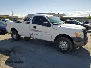 2013 Ford F-150 XL with VIN 1FTNF1CF8DKG10829, listed as a Copart auction lot 55167525 with 104,110 mi miles and Salvage title. Bid and sale history available at DreamBid. Image 4.