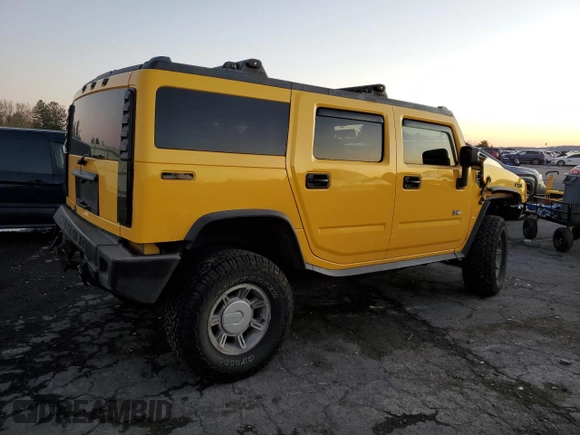 2005 Hummer H2 SUV with VIN 5GRGN23U55H105263, listed as a Copart auction lot 80446754 with 162,538 mi miles and Salvage Title. Bid and sale history available at carsss.com. Image 3.