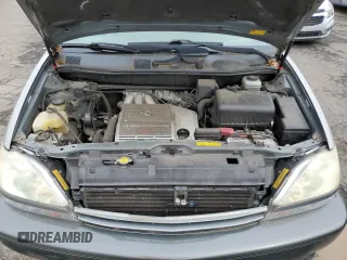 2001 Lexus RX 300 with VIN JTJHF10U810223492, listed as a Copart auction lot 51623115 with 124,459 mi miles and Salvage Title. Bid and sale history available at DreamBid. Image 12.