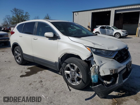 2017 Honda CR-V EX-L with VIN 5J6RW2H83HL013230, listed as a Copart auction lot 50554835 with 124,056 mi miles and Salvage Title. Bid and sale history available at carsss.com. Image 4.