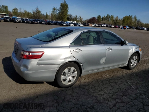 2007 Toyota Camry CE with VIN 4T1BE46K27U163080, listed as a Copart auction lot 47892755 with 90,381 mi miles and Salvage Title. Bid and sale history available at carsss.com. Image 3.