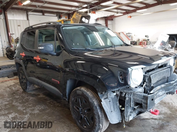 2016 Jeep Renegade Trailhawk with VIN ZACCJBCT9GPC83188, listed as a IAAI auction lot 42565945 with 111,712 mi miles and . Bid and sale history available at DreamBid. Image 1.