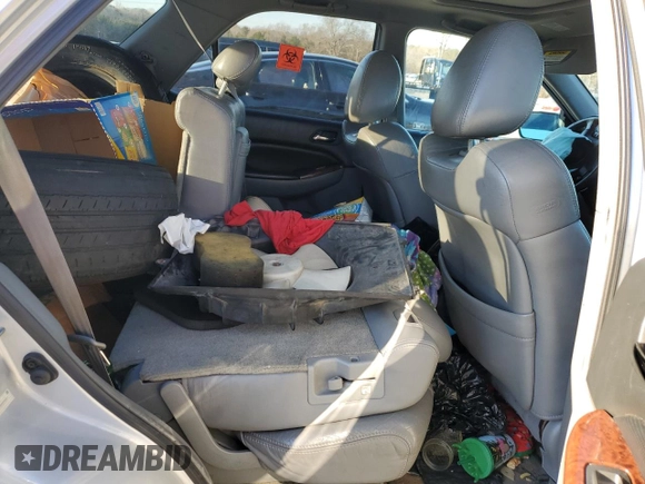 2004 Acura MDX with VIN 2HNYD18244H545021, listed as a Copart auction lot 88886785 with 0 mi miles and Salvage Title. Bid and sale history available at carsss.com. Image 11.