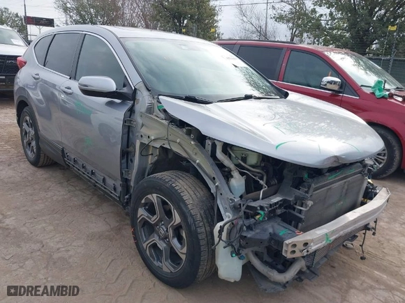 2018 Honda CR-V EX-L with VIN 5J6RW1H87JA011475, listed as a IAAI auction lot 41596414 with 80,821 mi miles. Bid and sale history available at carsss.com. Image 1.