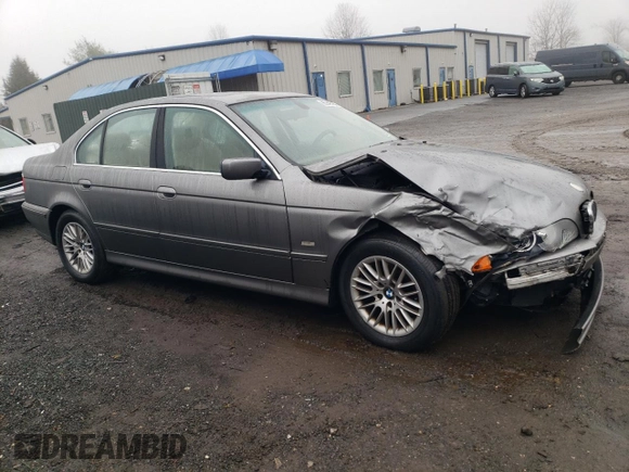2003 BMW 5 Series 530iA with VIN WBADT63463CK43600, listed as a Copart auction lot 85340764 with 0 mi miles and Salvage Title. Bid and sale history available at carsss.com. Image 4.